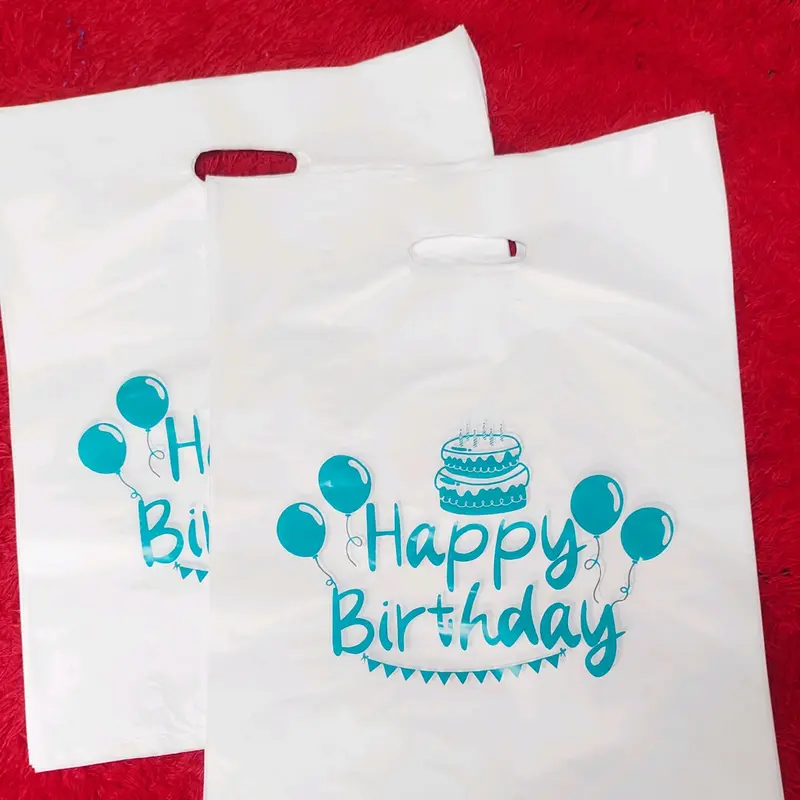 Kantong Plastik Ulang Tahun Isi 50pcs Nasi Box, Kantong Plastik Happy Birthday, Kantong Snack Ultah, Plastik Snack 3