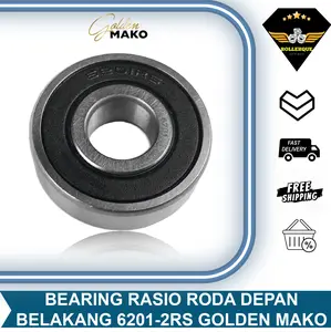 Bearing Laher Lahar Roda Depan Beat Vario PCX ADV Genio Scoopy Stylo Spacy 110 125 150 160 Deluxe Karbu Fi eSP POP Street CBS ABS Old New 6201 12x32x10 Golden Mako