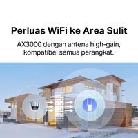 Gambar TP Link | Mercusys ME80X AX3000 Wi-Fi 6 Range Extender |  up to 3000 Mbps - ME80X dari TP-Link Indonesia Kab. Tangerang 5 Tokopedia