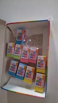 Product Review of (10 PCS) Penghapus E-Star Murah / Orista B-40 / Penghapus anak lucu murah Stationery Pensil Tulis from H**t 0