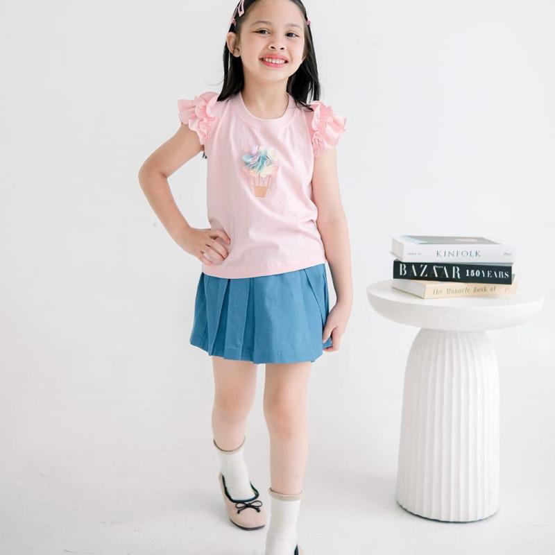 YUKI TOP || atasan kaos anak bahan catton combed 30's usia 1-6 tahun 6
