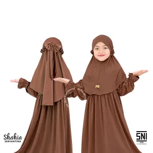 Shahia Servantina - [SATU SET JILBAB] Yara Dress Gamis Anak Perempuan Baju Muslim Panjang