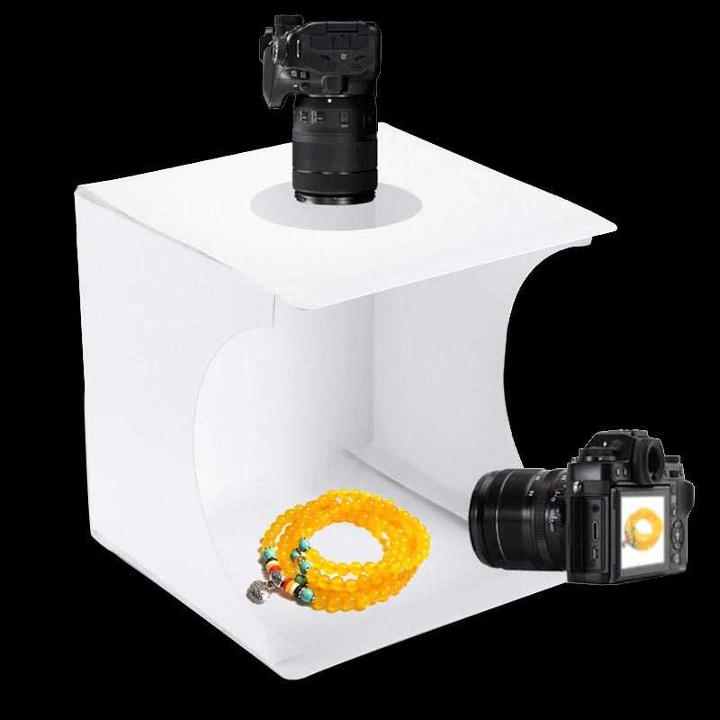 PULUZ Studio Photobox Lampu Ring Light LED 3in1 Color 6 Backdrop 10W - PU5023