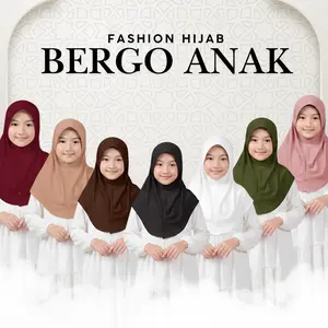 MF Hijab - Hijab Bergo Hamidah Anak | Jilbab Instan Premium Bergo Anak Sd Umur 5 - 11 Tahun