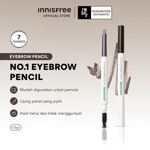 Innisfree Auto Eyebrow Pencil - Pensil Alis dengan Ujung Pensil Pipih