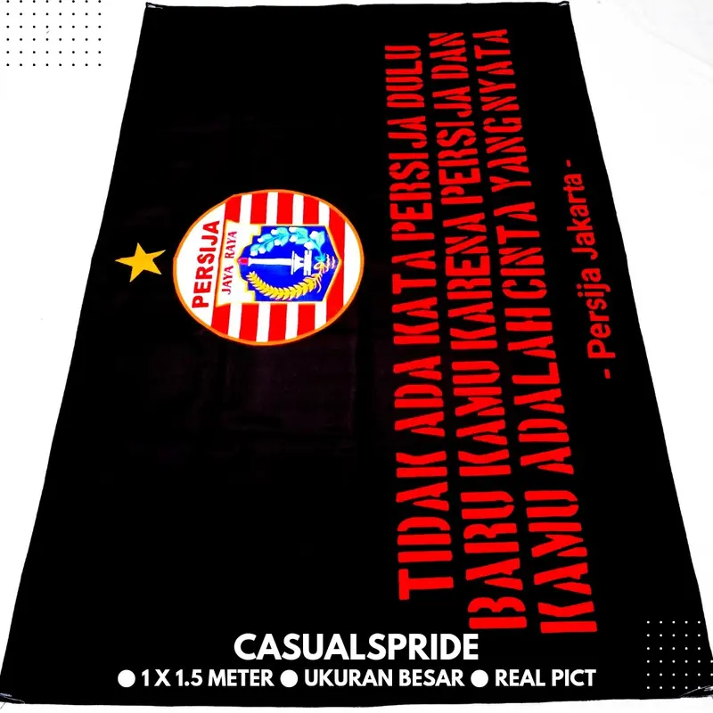 Bendera Persija Jakarta The Jack Ultras Curva Nord 1928 Casuals Ukuran Besar - Koleksi Bola Indonesia yang Spesial 5