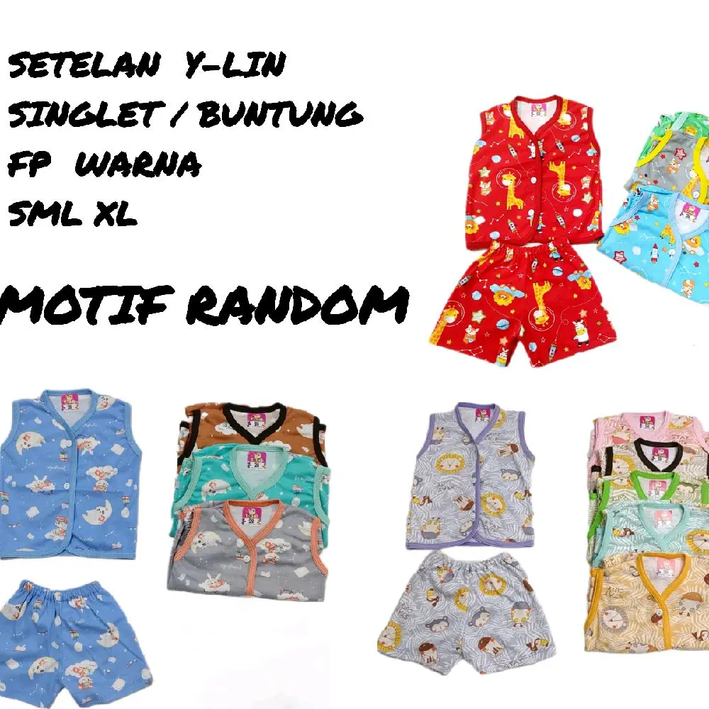 setelan y-lin singlet / buntung fp warna