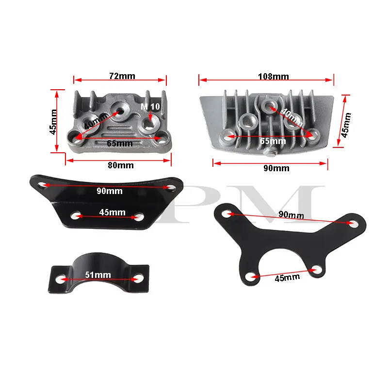 Bộ Tản Nhiệt Dầu Cao Cấp Cho Xe Máy | Làm Mát Động Cơ Hiệu Quả | Phù Hợp Honda Monkey 125, Xe Đạp Điện & Xe Số 50cc - 150cc 4