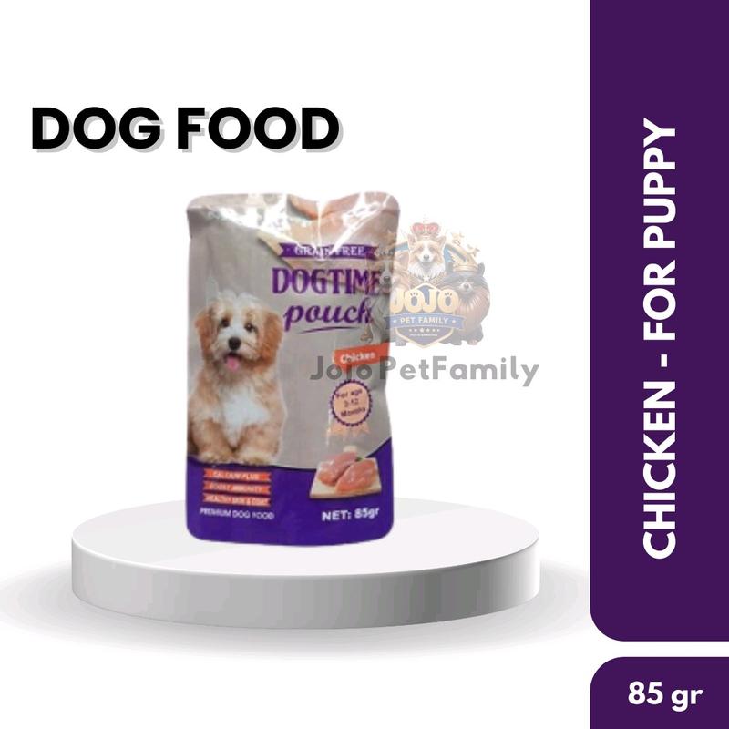 DOGTIME - POUCH 85 GR | MAKANAN ANJING - DOG FOOD | SNACK ANJING 1