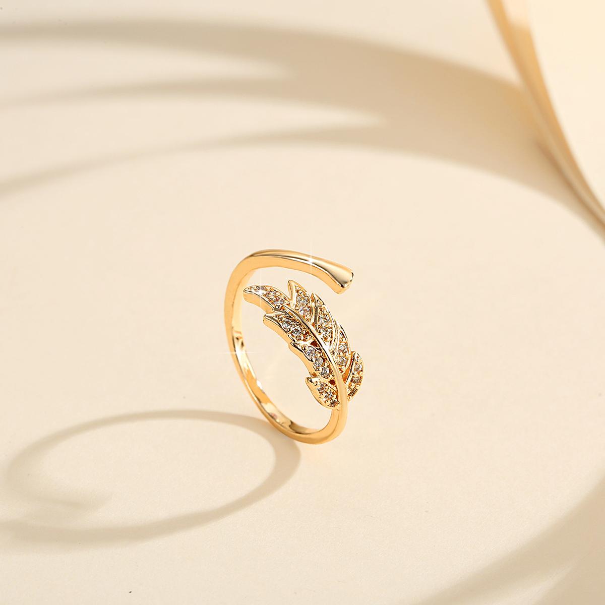 TX104 Cincin Dari Baja Tahan Karat Titaniumt Emas Berlian Wanita Cincin Adjustable TX104 Cincin Dari Baja Tahan Karat Titaniumt Emas Berlian Wanita Cincin Adjustable