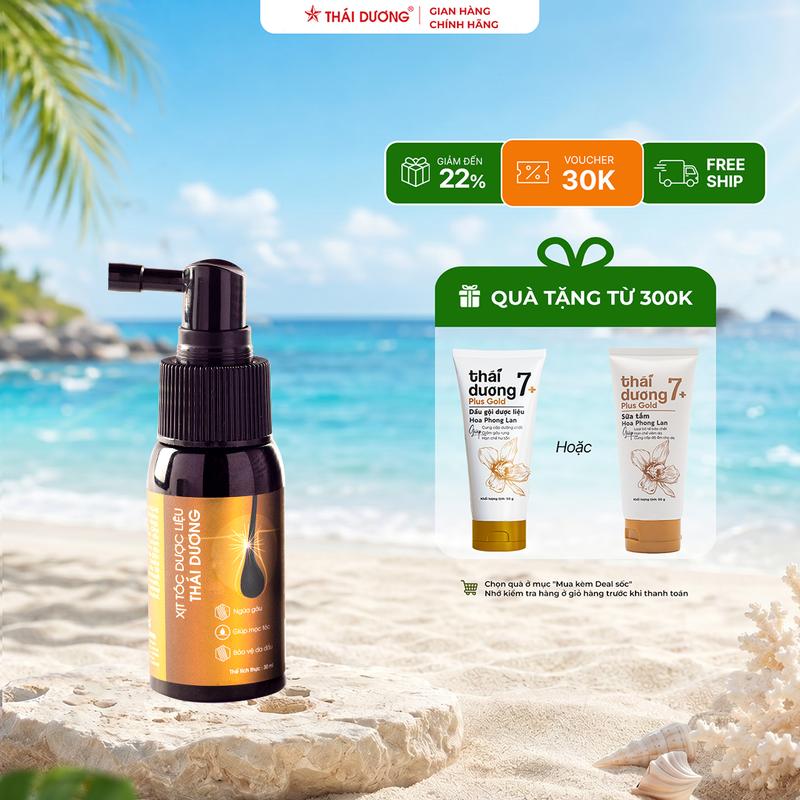 [Live] Xịt tóc Dược liệu Thái Dương (hộp 1 chai 30ml) - Sao Thái Dương