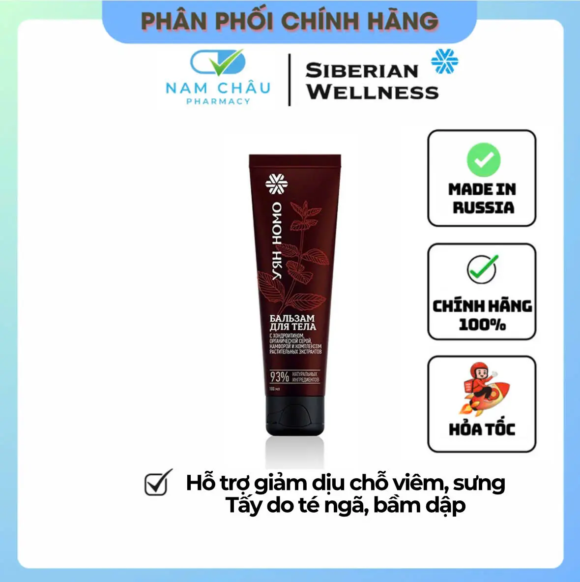 Gel xoa khớp SIBERIAN WELLNESS, Tốt cho khớp - Tuýt 100ml