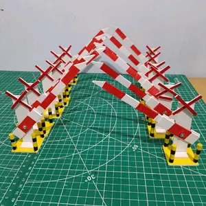 miniatur palang pintu kereta api/pintu perlintasan kereta api