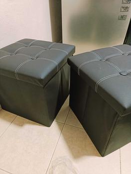Product Review of [LIVESTREAM SPECIAL PRICE] SNUGSG FOLDABLE LEATHER SOFA STOOL CHAIR from R**5 1