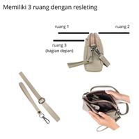 Gambar GlowShe ANTHA BAG  | Clutch wanita Tas Selempang Wanita Premium Women Sling Bag Shoulder Bag - Dark Brown dari GlowShe Bags Kab. Sidoarjo 4 Tokopedia
