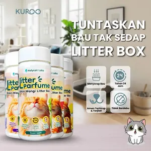 LITTER PARFUME 175 GR SERBUK PENGHARUM PENGHILANG DAN PENYERAP BAU PEE DAN POOP ANABUL