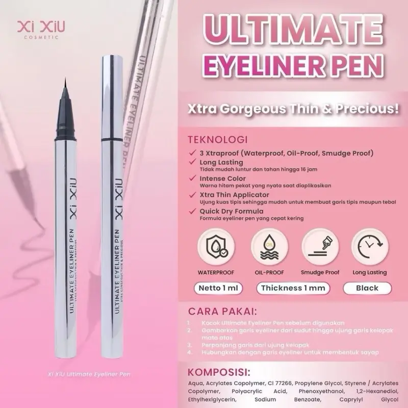 Xi Xiu Ultimate Eyeliner Pen Xtra Gorgeous Thin & Precious 0