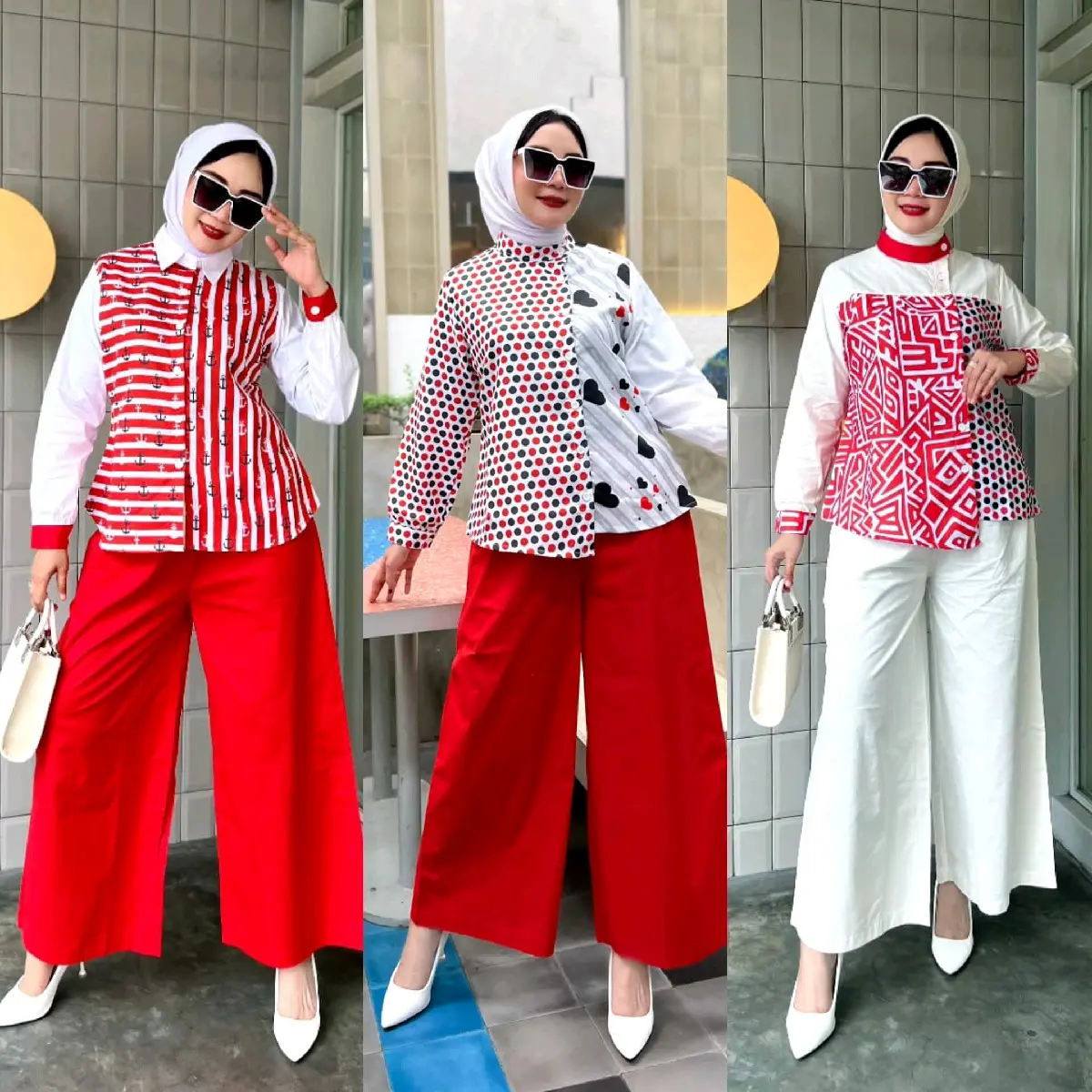 SET KATUN MERAH PUTIH BY VIENARA
