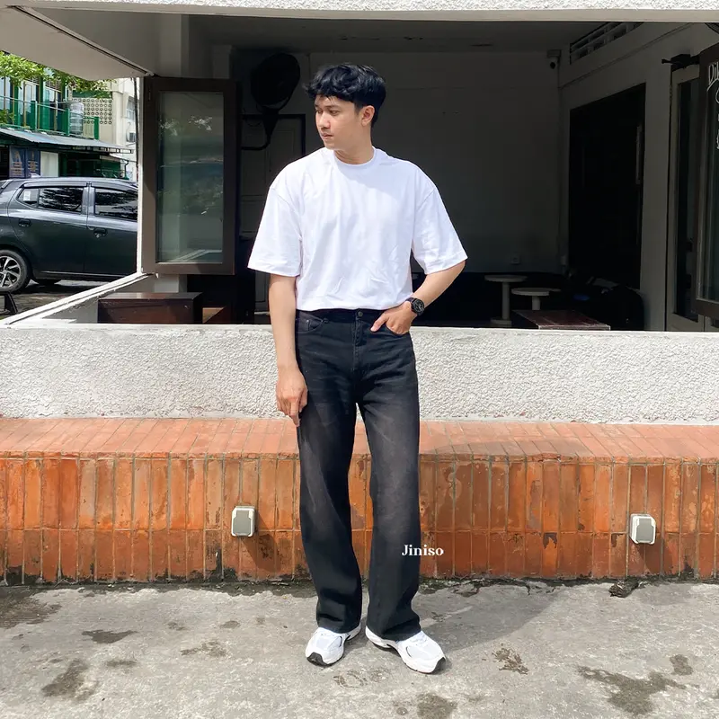 JINISO HANGOVER - 805 Loose Denim Celana Jeans Pria 3