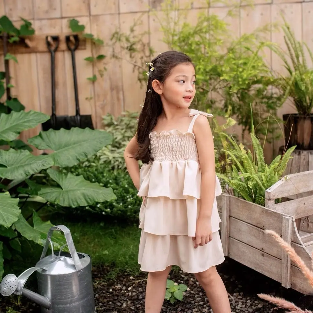 MOONJOY TINKERBELL DRESS - dress baju anak perempuan ulang tahun pesta casual pita ruffle