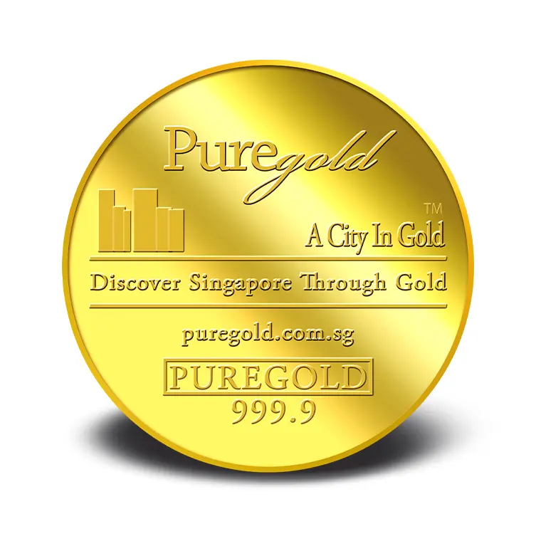 (Series 2) 999.9 Pure Gold | 5g Singapore Founding Father (Family Portrait) Gold Medallion
