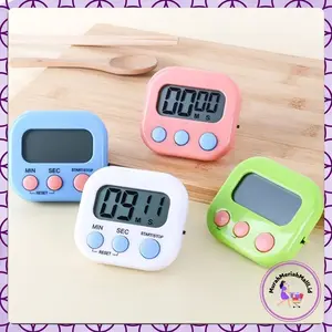 MMM - COD Digital Kitchen LCD Timer Stopwatch Timer Digital Dapur High Precision Magnetic Stopwatch Alarm LCD Mini Portable untuk Memasak Kitchen Cooking Timer Presisi Tinggi