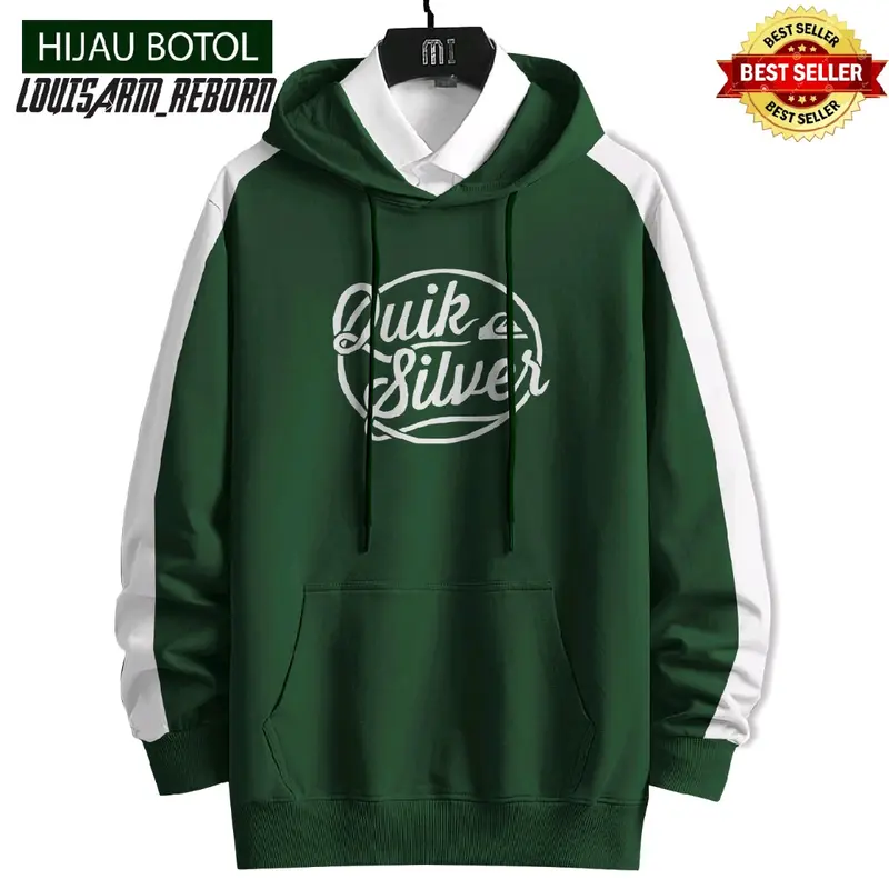Hoodie premium pria wanita jumbo size sampai 7xl Fleece Sablon Nyaman Sweater Tebal Distro Panjang Zipper 4
