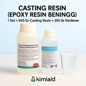 Casting Resin - 750 Gr -  Epoxy Resin Bening - Kerajinan Tangan - Sticker Timbul Keras - Resin Meja