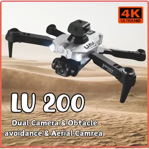 Smart Drone LU200 Upgrade Dual 4K Camera Shoot Original Indoor Outdoor Drone WiFi FPV Kamera Drone HD Kamera HD Remote