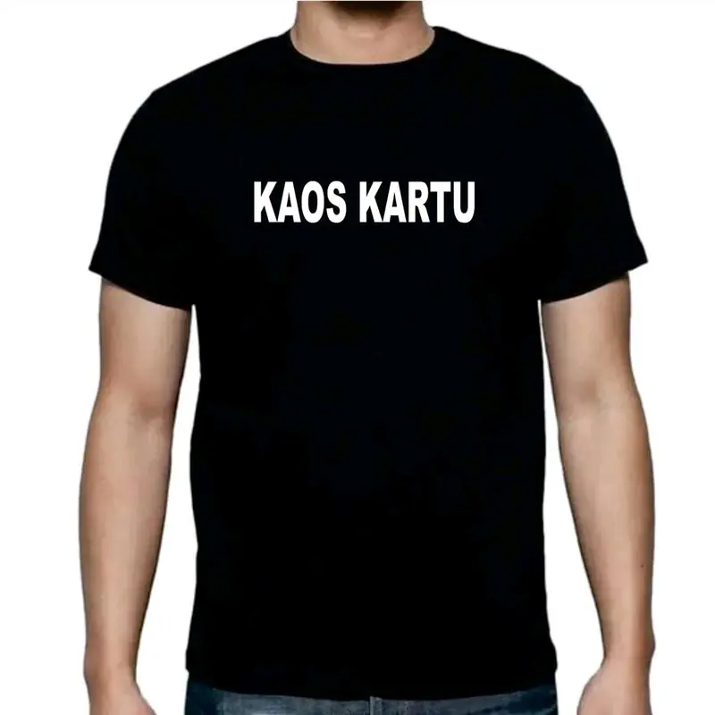 KAOS KARTU MINANG KAOS MINANG BAHAN COTOON COMBED 24s 0