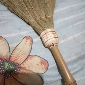 Sapu mobil gagang bambu sapu meja sapu kecil serbaguna estetik sapu rayung