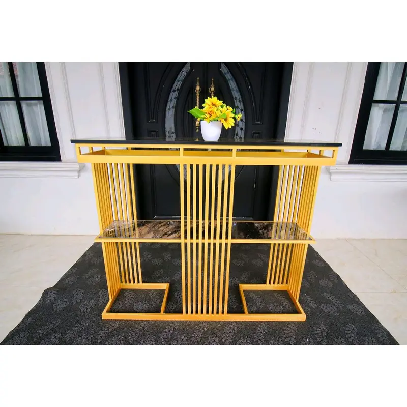 meja consol/meja hias ruang tamu Marmer Rak Kursi Furniture 4