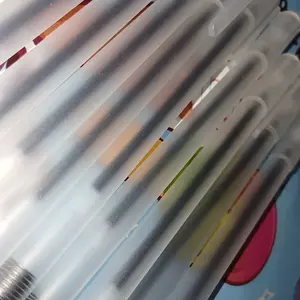 （BISA COD）50-100PCS Pulpen Gel Hitam 0.5mm Standard Pena Ujung Lancip Pena Gel Runcing 3 Warna Pulpen Perlengkapan Sekolah - Stationery kapur