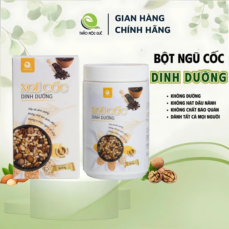 Ngũ Cốc Thảo Mộc Quê | Ngũ Cốc Dinh Dưỡng 500g - Food Thức Ăn Hạt Ngũ Cốc Granola ngucoc dinh dưỡng
