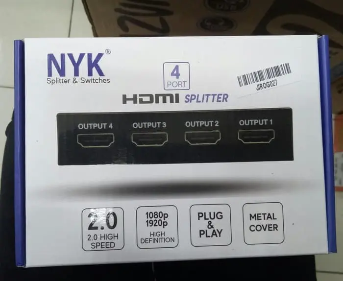 Spliter HDMI 4 port Spotter hdmi 1x4 +adaptor Accessories Splitter 0