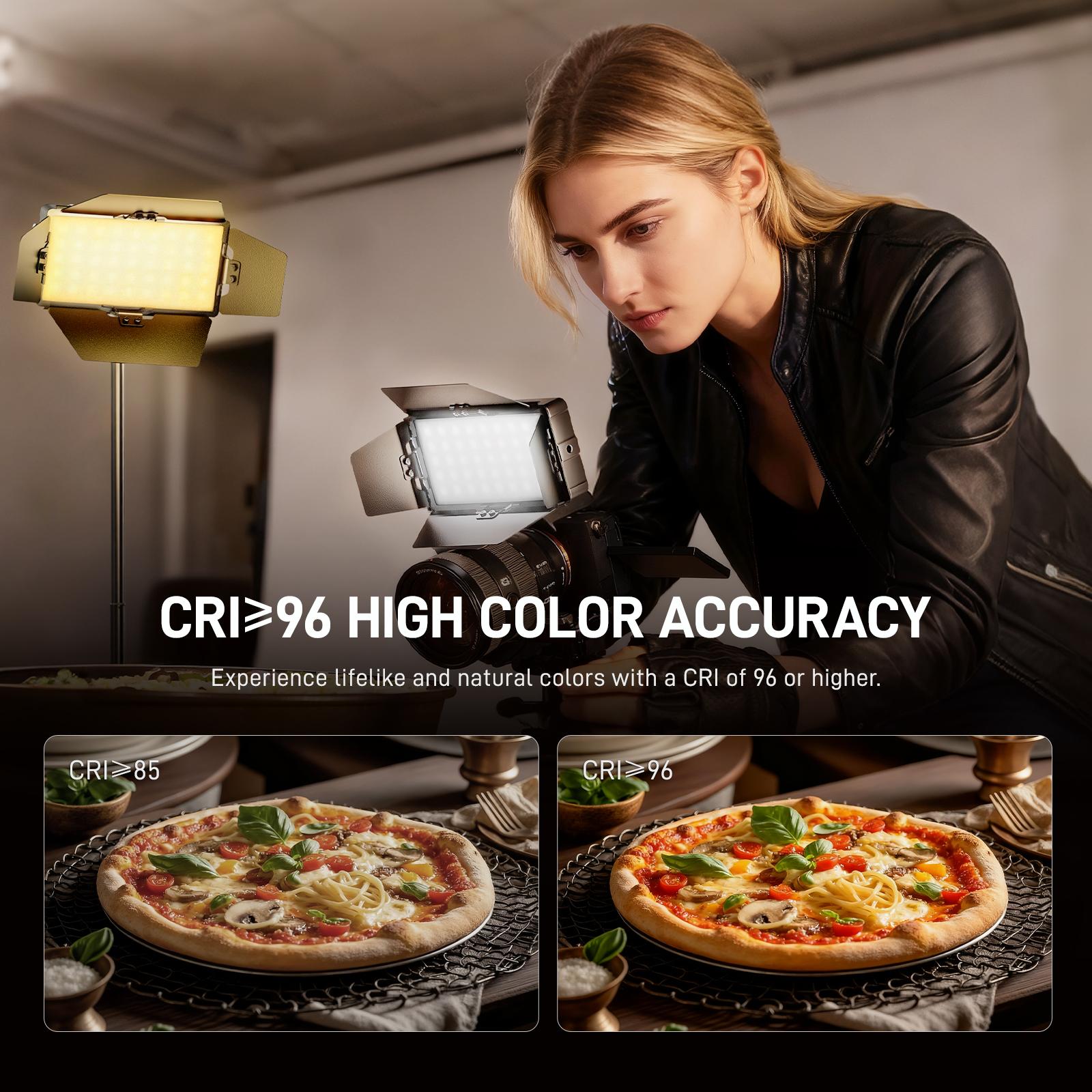 PHOTOOLEX X2077 Panel Light Combo Set RGB LED Lampu Studio 10000mAh dengan Power Bank Lampu Profesional untuk Vlog Live Streaming Camera