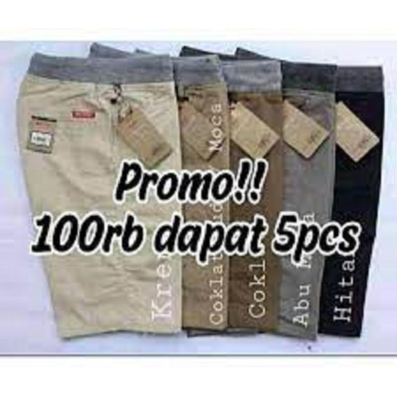 promo 5 celana broadshot dan cinos 100 rb an dapat 5 celana dewasa JUMBO DAPAT 3 CELANA Pria Karet Katun 5