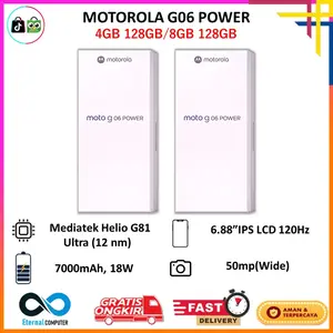 Motorola Moto G06 Power [4/128GB] [8/128GB] | MediaTek Helio G81 Extreme | 50 MP Camera | 7000 mAh | Garansi Resmi - NON BUNDLE, LAUREL OAK