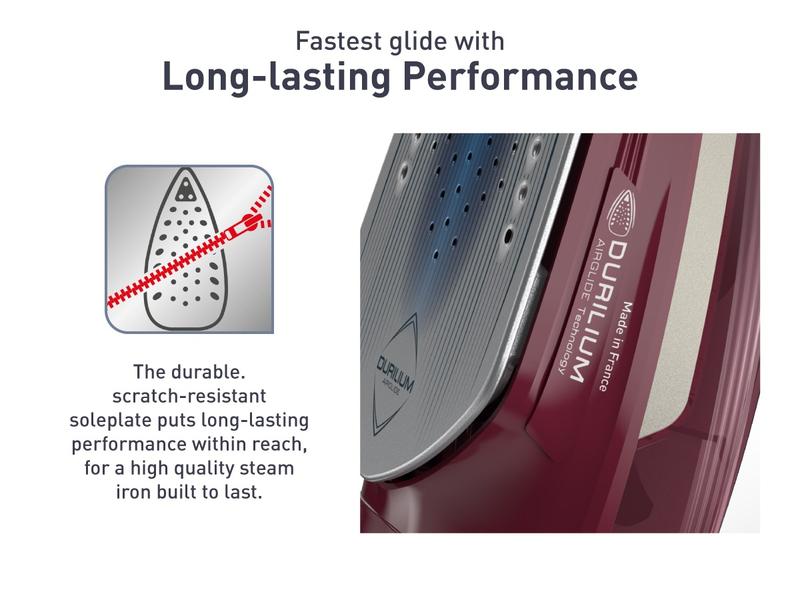 Tefal Steam Iron Ultragliss Plus (Red) FV6820 8