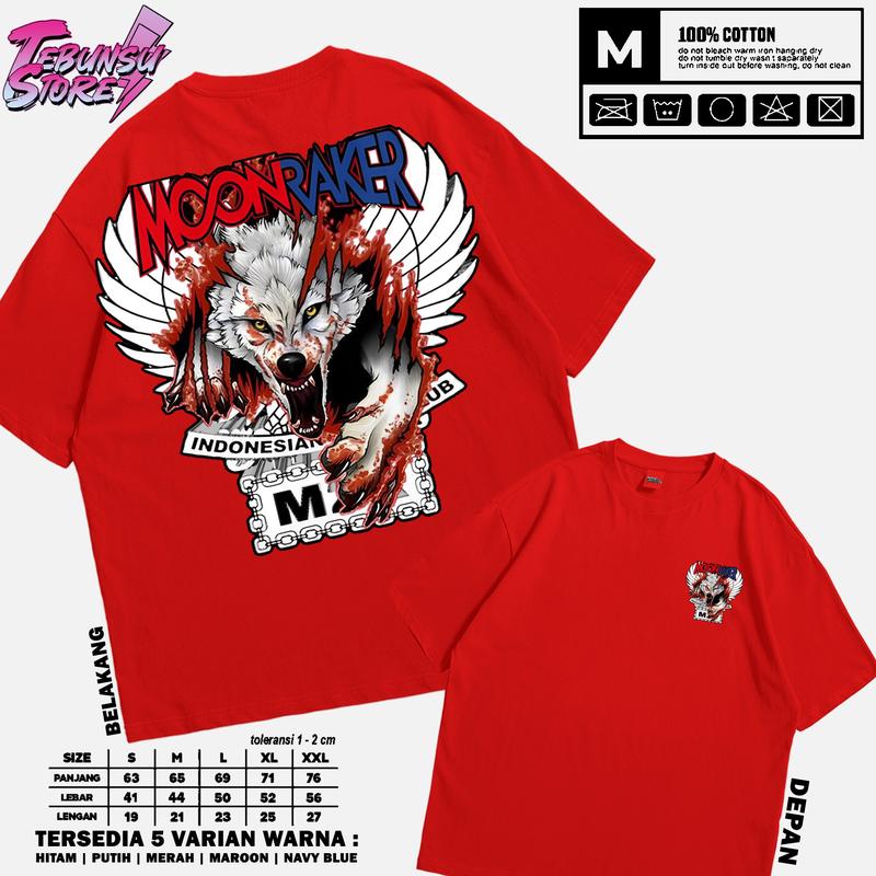 Kaos MOONRAKER / Vol 03 / Kaos Keren MOONRAKER GANK / Bahan Cotton Combed 30s / Sablon Plastisol dan DTF Printing / T-Shirt Distro Pria dan Wanita / Gratis Ongkir / Baju Santai / Kaos Oblong / Atasan Pria / Panjang 63cm hingga 76cm High Oversize Variasi 2