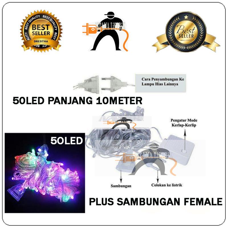 BINTANGLIMA Lampu Tumblr Christmas Lamp LED 10 Meter Dekorasi Lampu Hias Impor 4