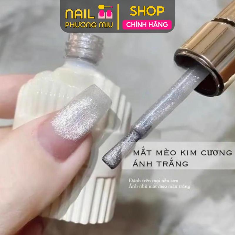  Sơn Gel Mắt Mèo Ánh Trăng Kim Cương Milan Pha Lê Vendeeni Chai 15ml Đậm Mướt Độ Bóng Cao Bền Màu Chuyên Dùng Làm Nail Không Ố Móng Nail Phương Miu Nữ Women 