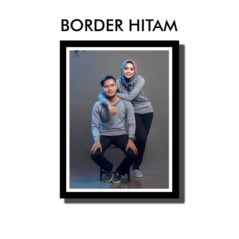 (9 PCS) PAKET KODE 144 CETAK FOTO + BINGKAI MDF Dipasang di Dinding Modern Dekorasi Bukan Musiman dinding 6