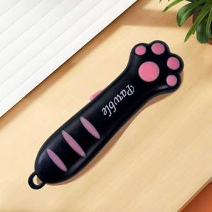 かわいい猫型ボックスカッター（伸縮式刃付き）、パッケージを開封したり箱を密封したりに最適、子供や大人への楽しいギフトアイデア