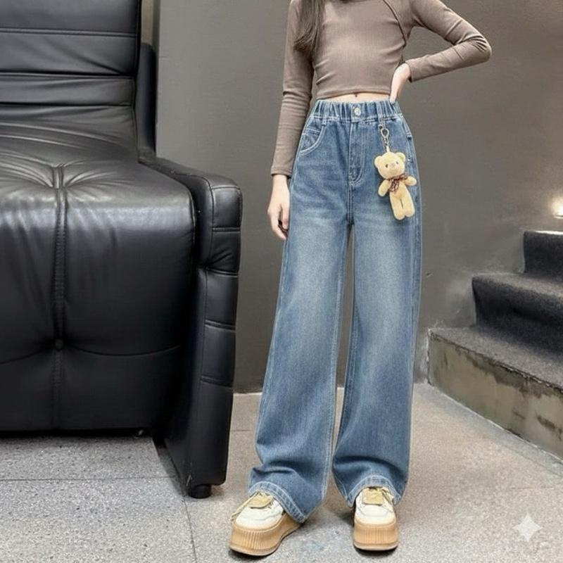 Quần Jean Mã 14 Xưởng Thẻu Gấu Cho Bé 18kg-60kg Chất Liệu Mềm Mại Kích Thước Đa Dạng Tặng Móc Gấu