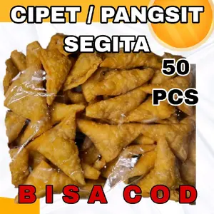 ISI 50 PCS CUANKI CIPET KECIL / 5O BIJI CIPET SEGITA UKURAN KECIL / PANGSIT SEGITA KECIL