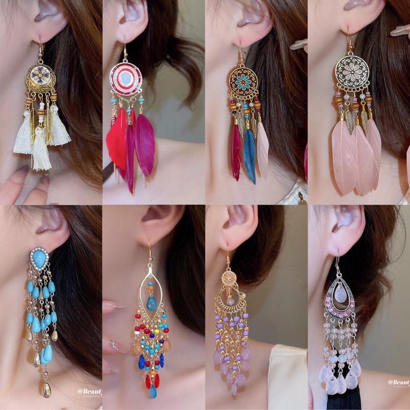 [ LYNA ] Bông tai tua rua phong cách cổ trang, dân tộc, thiết kế  nhiều mẫu mã