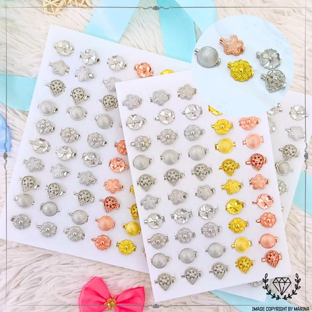 Kerongsang baby brooch50pc pin tudung kerongsang mix design fashion brooches Korea 100pcs Borong Cantik Gift (WZ5MX)