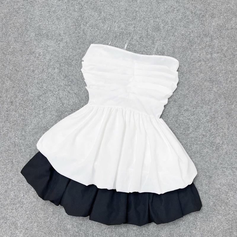 Set Áo Váy Mùa Hè Bigsize (CÓ LẺ ÁO/ VÁY) Áo Quây Tà Bí Dễ Thương Phối Chân Váy Bí Ngô Xinh Xắn Cho Nữ Chuppy (58-92Kg) - A186 / CV411