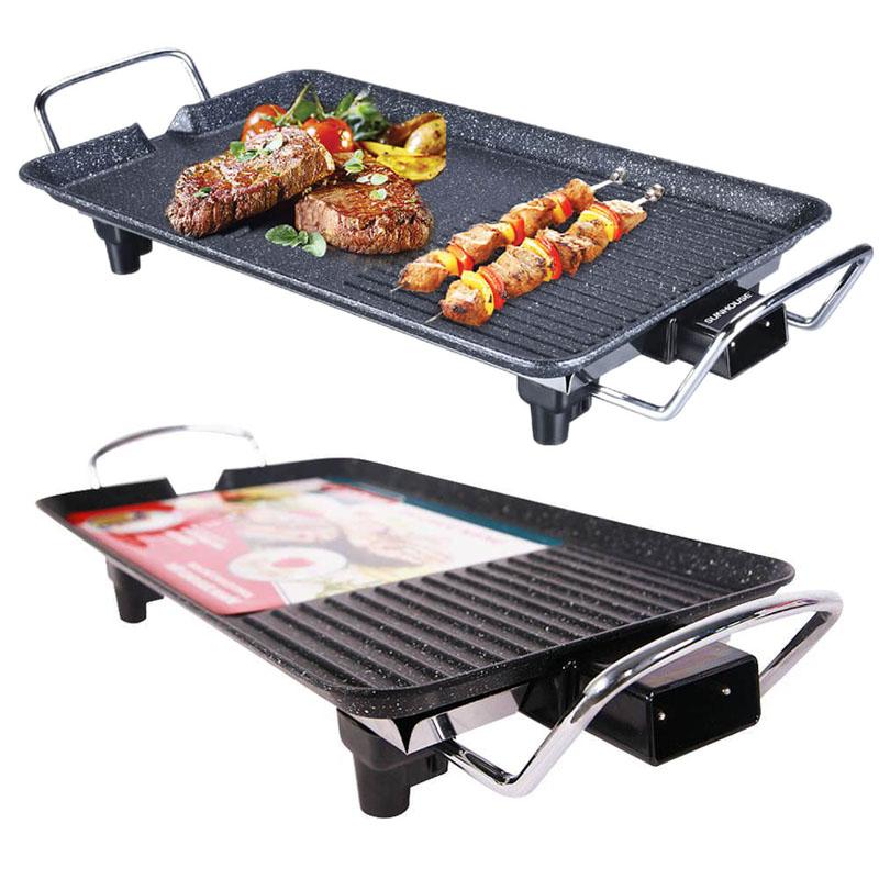  Bếp Nướng Điện SHD 4607 Chống Dính 2 Lớp Đa Năng Nướng BBQ Thịt Rau Củ Không Khói Tốc Độ Nướng Nhanh Tiết Kiệm Điện 